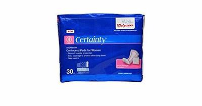 Walgreens Certainty Moderate Absorbency Incontinence Pads - 66.0 ea - Yahoo  Shopping