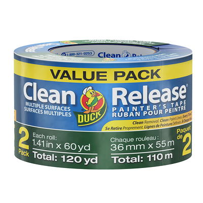 Duck Clean Release 1.41 in. x 60 yd. Blue Painter's Tape, 2 Pack - Yahoo  Shopping