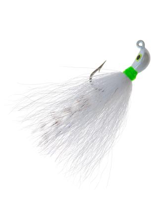 Hookup Lures Bonefish Bucktail Lure - 1/4 oz. - White/Green/White - Yahoo  Shopping