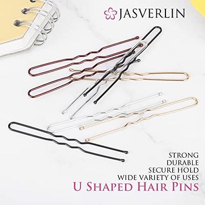 U Shaped Hair Pins, 100pcs Buns Waved U-shaped Hair Pins For Updos