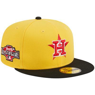 Men's New Era Yellow/Black Houston Astros Grilled 59FIFTY Fitted