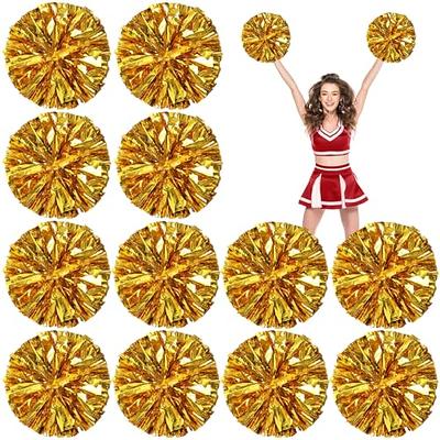 Cheerleading Pom Poms 4 Pack Cheerleader Squad Spirited Fun