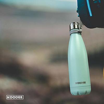 koodee 12 oz Water Bottle Stainless Steel Vacuum Insulated Wide