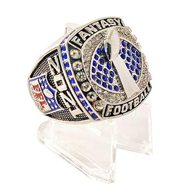 2021 FFL Champion Ring - Silver Finish / Silver Fantasy Football 2021 Championship Ring Silver | 2021-FFL-Ring-S11