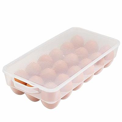 RMay Store hotumn 2 tiers deviled egg containers with lid & holder plastic  egg holders clear