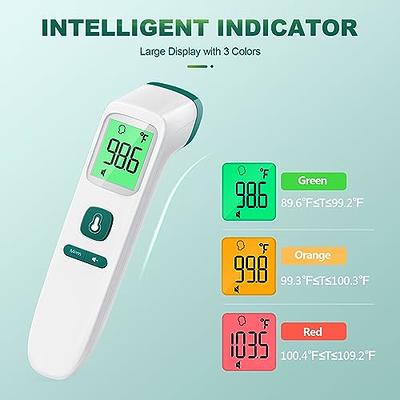 ANKOVO Dual Mode Infrared Thermometer, 1s Reading, 3 Colors Backlight, 35  Memories Recall, All Ages 