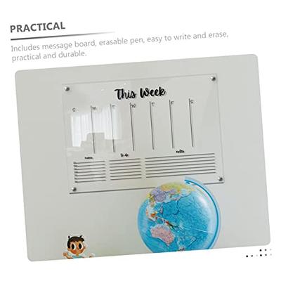 NUOBESTY 1 Set Weekly Planner Board Block Calendar for Desk Whiteboard  Calendar Desktop Calendar Meal Planner for Fridge Chalkboard Calendar for  Wall Clear Memo Board Table Board Household - Yahoo Shopping