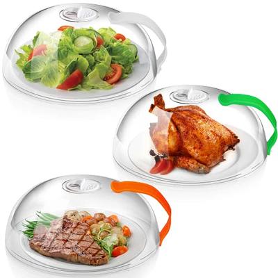 Professional Microwave Food Splatter Cover Microwave Plate Cover Guard Lid  with Steam Vents Keeps Microwave Oven Clean