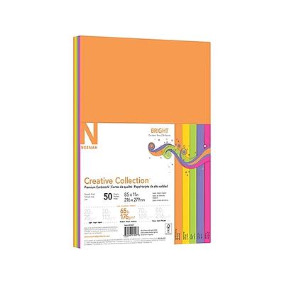 Neenah Paper Creative Collection 65 lb. Cardstock Paper, 8.5 x 11,  Assorted Colors, 50 Sheets/Pack (91507) - Yahoo Shopping