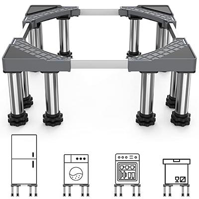 LUCKUP Washing Machine Stand Mini Fridge Stand with Strong Feet  (Dual-Tube), Adjustable Refrigerator Base Multi-Functional Washer Dryer  Pedestals, Max Load 440LBS( 4 Feet), 660LBS( 8 Feet)