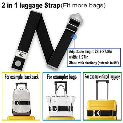 Collwait 2-in-1 Adjustable Luggage Belt Luggage Accessories