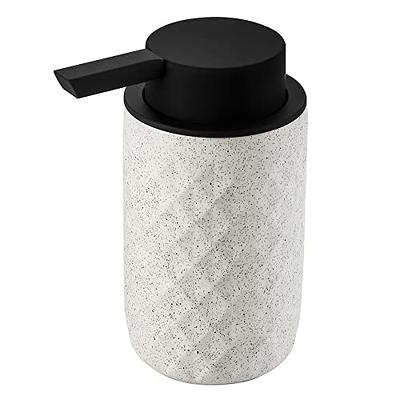 Ceramic Lotion Dispenser 12oz Hand Soap Dispenser, Decorative Rhombus  Kitchen Pump Bottle for Kitchens&Bathrooms (Off-White) - Yahoo Shopping