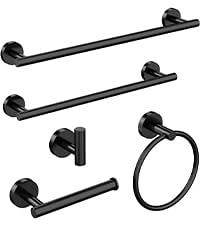 SFGSOWOR Glass Shelf for Bathroom Shelves with Towel Bar/Rack Matte Black  21 Inch Shower All Black Glass Shelf SUS304 Stainless Steel Rectangular  Modern Tempered Glass Wall Mount Accessories - Yahoo Shopping