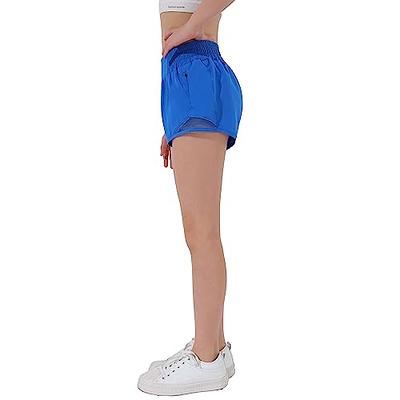 Aurefin Running Shorts for Women,Quick Dry Athletic Sports Shorts  Lightweight Active Workout Gym Shorts with Zip Pocket, Navy Blue, X-Small :  : Clothing, Shoes & Accessories