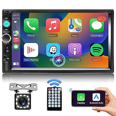 Automatic Flip Out Single Din Car Stereo Radio Support Carplay 7'' Touch  Screen Android Auto Car Multimedia Player with Bluetooth FM Radio Receiver