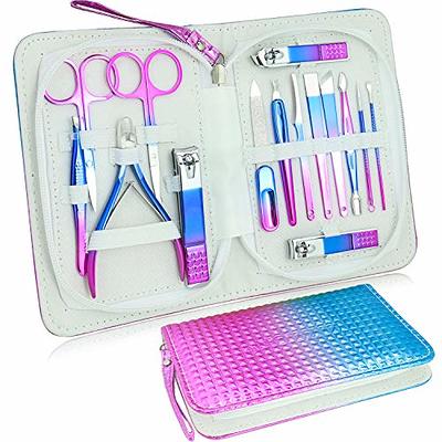 Utopia Care Utopia care 15 Pieces Manicure Set - Stainless Steel Manicure  Nail clippers Pedicure Kit - Professional grooming Kits, N