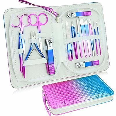 Utopia Care 15 Pieces Manicure Set - Stainless Steel Manicure Nail Clippers  Pedicure Kit - Professional Pedicure Tools