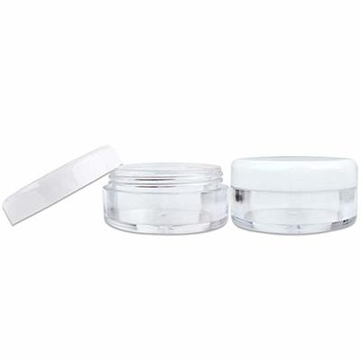 15G/15ML Plastic Clear Cosmetic Sample Jars (Round Top)