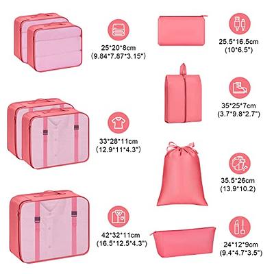  DIMJ Packing Cubes for Travel, Luggage Organizer Bags Foldable  Packing Cubes for Suitcase Lightweight Luggage Organizer Travel Must Haves  (Beige) : Clothing, Shoes & Jewelry