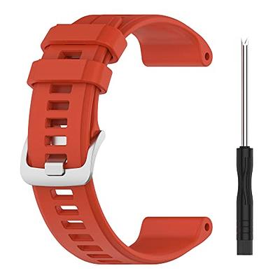 Correa Garmin Forerunner 735Xt Pulsera Entrazada Solo Loop Ajustable  Naranja