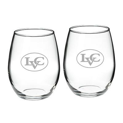 College Wine Glasses, College Stemless Wine Glass