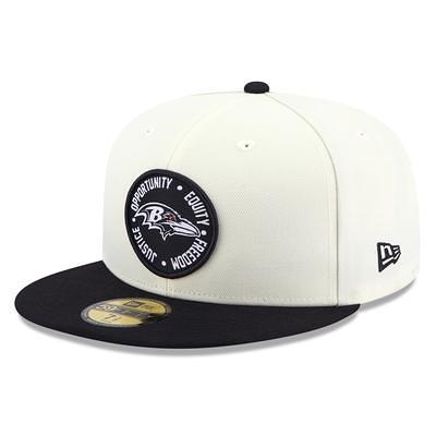 Men's New Era Cream Baltimore Ravens Retro 59FIFTY Fitted Hat