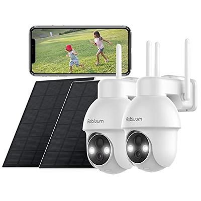 2K】 Solar Powered Security Cameras Wireless Outdoor, 2 Pack, Pan Tilt  360°WiFi Camera with Color Night Vision/PIR Sensor/2-Way Audio/Alexa/Google  Assistant - Yahoo Shopping