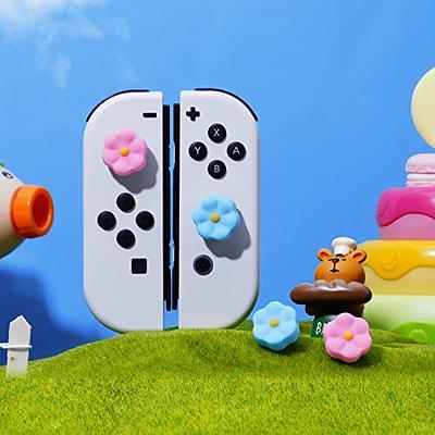 JINGDU Thumb Grip Caps for Nintendo Switch Joy-Con, Cute Silicone Joystick  Cap Covers Accessories Compatible with Switch/OLED/Lite Joycon, 4PCS Cloud