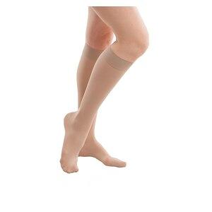 ITA-MED Sheer Compression Knee High Stockings, Black, X-Large