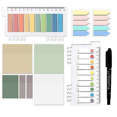 300 Sheets Transparent Sticky Notes, Pastel Clear Sticky Notes, Adhesive  See Through Sticky Notes, Translucent Sticky Note, Index Sticky Note for