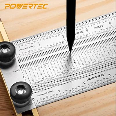  VILLCASE 3pcs Line Drawing Ruler Measuring Rulers