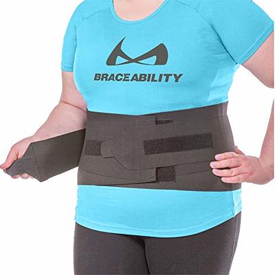 Braceability Sleeping Back Brace | Comfortable Nighttime and Sitting Lumbar Elastic Compression Neoprene Support - S/M