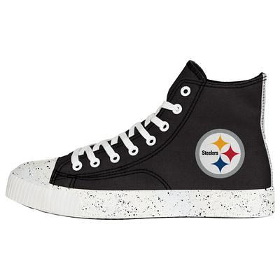 Pittsburgh Steelers FOCO Women's Low Top Canvas Shoes - Cream