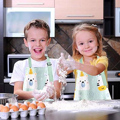Pipoobear Kids Apron and Chef Hat for Girls, Toddler Chef Apron with Pocket  for Kitchen Cooking Baking Painting and Craft - Yahoo Shopping