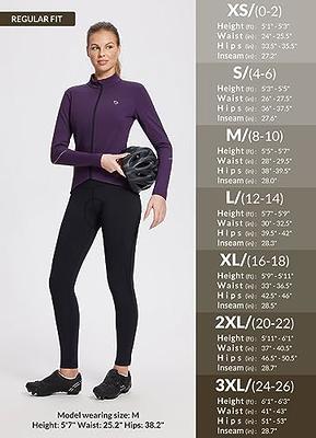 BALEAF Winter Womens Cycling Pants 4D Padded Thermal Water Resistant Bike  Tights Padding Fleece Lined Cold Weather Pockets Purple M - Yahoo Shopping