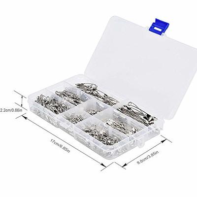 Black Safety Pins,Small Safety Pins for Clothes,19mm/0.75 Inch Metal Mini  Saftey Pin Bulk for Art Crafting Sewing Jewelry Making (120Pcs/Box)