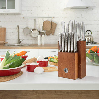 Cuisine::pro Daisho Nara 6-Piece Knife Block Set - Brass