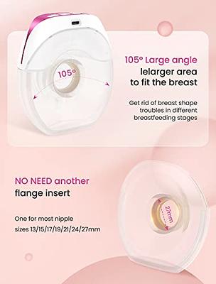  MomMed Wearable Breast Pump, S21 Portable Hands-Free  Electric Breast Pump, Painless Breastfeeding Breast Pump Can Be Worn in-Bra