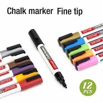  maxtek Wet Erase Markers Ultra Fine Tip, Assorted