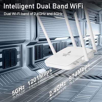 AX1800 Dual Band 2.4 & 5Ghz Gigabit Wireless Extender Wifi 6 Repeater 4  Antenna Wi-fi Router Long Range Wlan Signal Amplifer