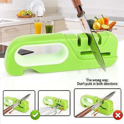 Knives Sharpeners, 4 In 1 Kitchen Blade and Scissors Sharpening Tool