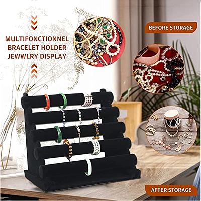 BEROSS 2 Tier Jewelry Bracelet Holder Wooden Watch Display Stand for  Selling Jewelry Organizer Rack Tower Bangle Scrunchie Necklace Storage  Stand - Yahoo Shopping