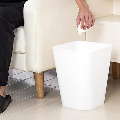 Rubbermaid 6-Quart Bedroom, Bathroom, and Office Wastebasket Trash Can, 2-Pack, White