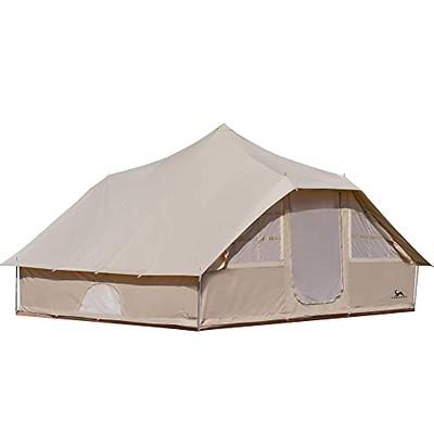 MC TOMOUNT Canvas Tent Wall Tent Cabin 9.8 * 14.4 * 7.87feet High