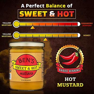 Ben's Sweet & Hot Mustard Spicy Mustard Dipping Sauce and Yellow