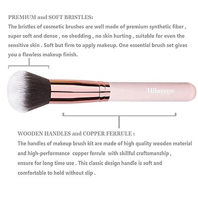 Classic White Makeup Brushes Set Professional Powder - Temu