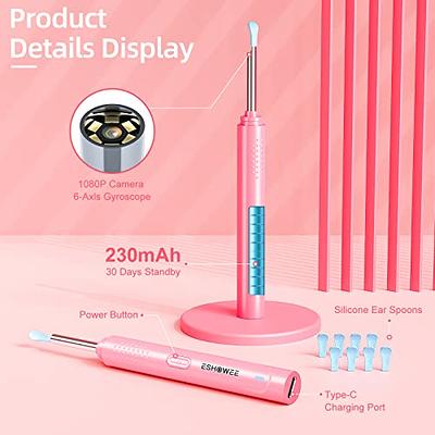 Ear Wax Removal, Ear Cleaner, Ear Wax Removal Tool with 1269P, Ear Camera  Otoscope with Light, Ear Cleaning Kit for iPhone, iPad, Android Phones