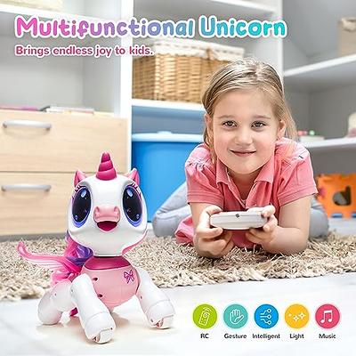 Unicorn Toys for Kids, Walking and Dancing Robot Unicorn, Birthday Gifts  for Age 3 4 5 6 7 8 Year Old Girls Boys Gift Idea(White Unicorn)