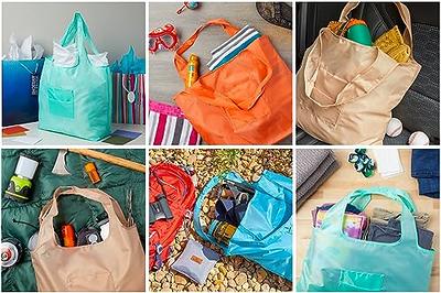  6 Pieces Extra Large Shopping Bag Reusable Grocery Bags with  Handles Colorful Woven Plastic Shopping Bag Waterproof Lightweight Tote Bags  Carrier Bag for Clothes Storage: Home & Kitchen