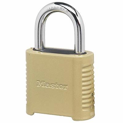 Master Lock Padlock, Set Your Own Combination Luggage Lock, 1-3/16 Wide,  647d : Target